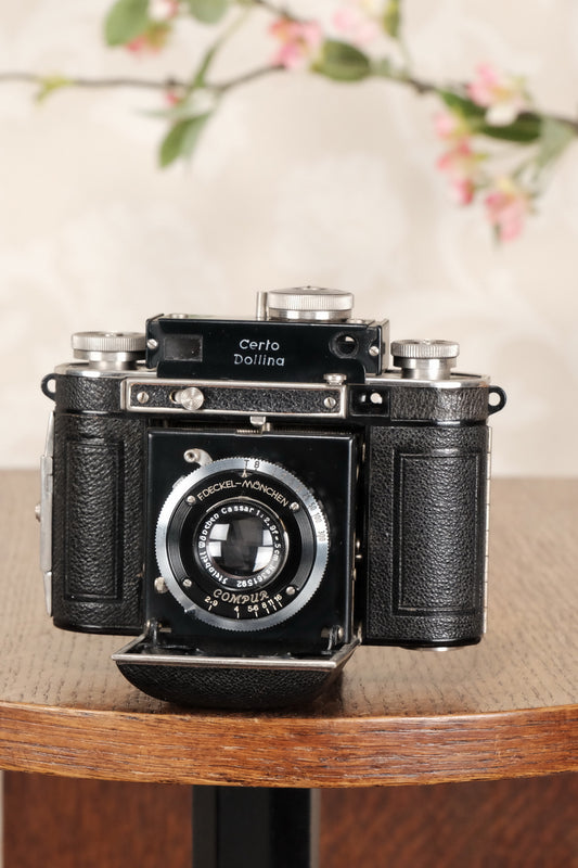 SUPERB! 1937 Certo Dollina II, 35mm Rangefinder camera, Freshly Serviced, CLA’d - Certo- Petrakla Classic Cameras