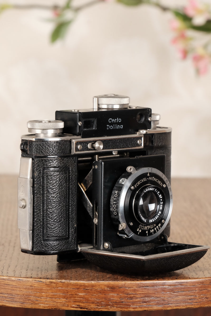 SUPERB! 1937 Certo Dollina II, 35mm Rangefinder camera, Freshly Serviced, CLA’d - Certo- Petrakla Classic Cameras