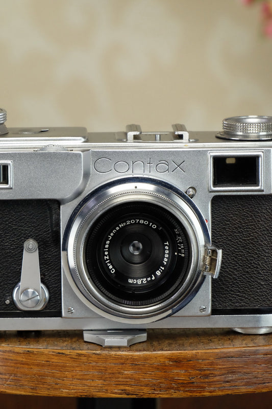 Near Mint! 1937 CARL ZEISS 28mm wide angle lens for  Contax II - Carl Zeiss Jena- Petrakla Classic Cameras