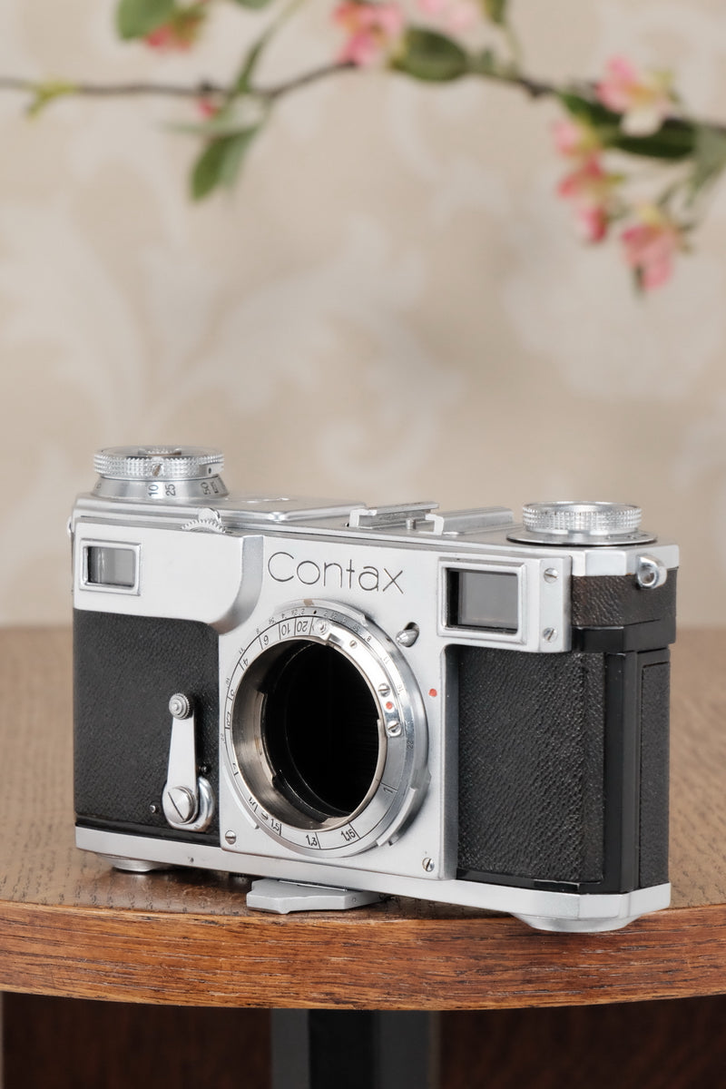 Superb! 1939 Zeiss Ikon Contax II Body, CLA'd, Freshly Serviced! - Zeiss-Ikon- Petrakla Classic Cameras