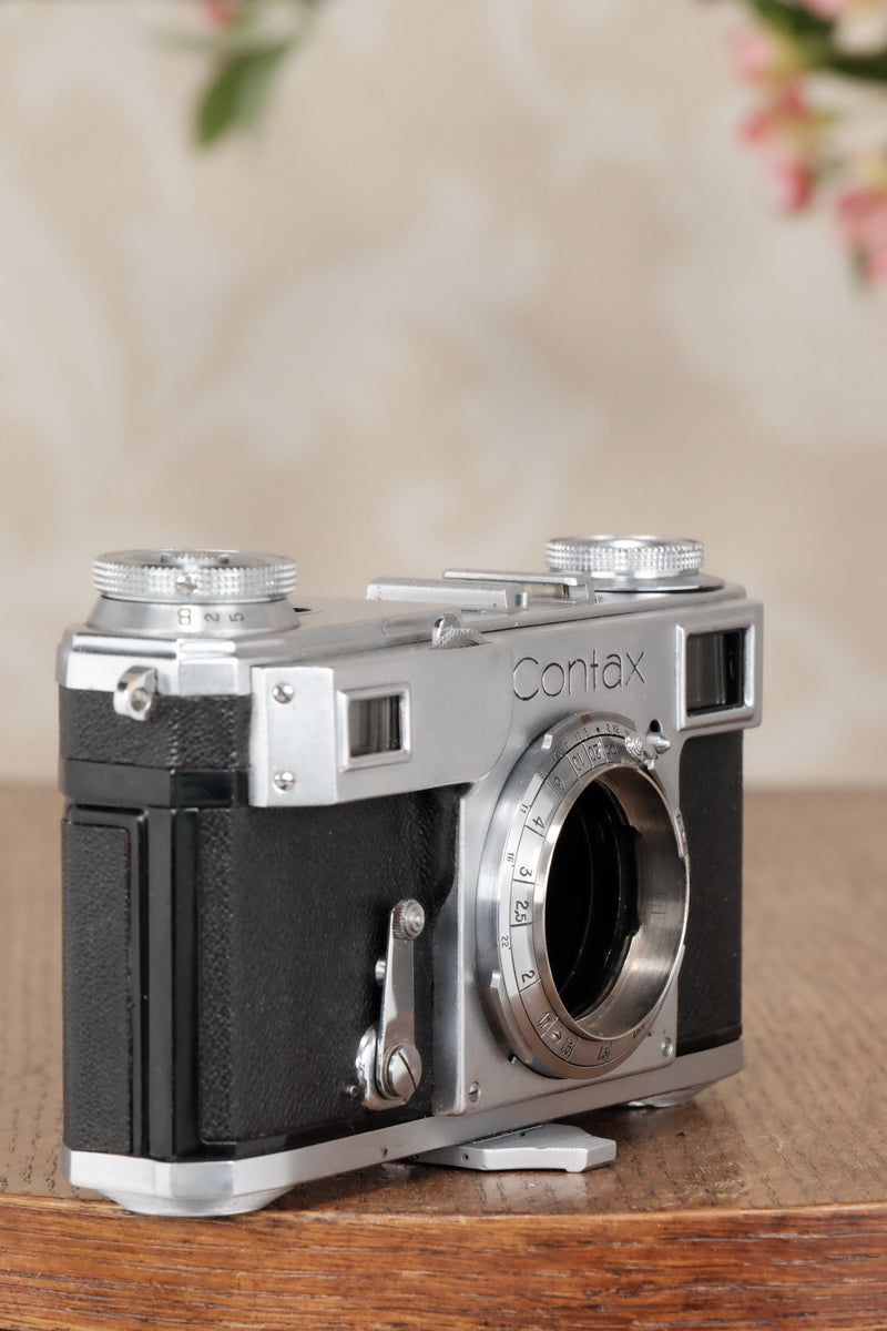 Superb! 1939 Zeiss Ikon Contax II Body, CLA'd, Freshly Serviced! - Zeiss-Ikon- Petrakla Classic Cameras