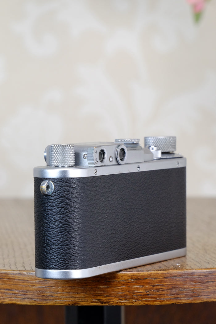 SUPERB! 1938 Leitz Leica IIIa with elmar lens CLA’d, FRESHLY SERVICED! - Leitz- Petrakla Classic Cameras