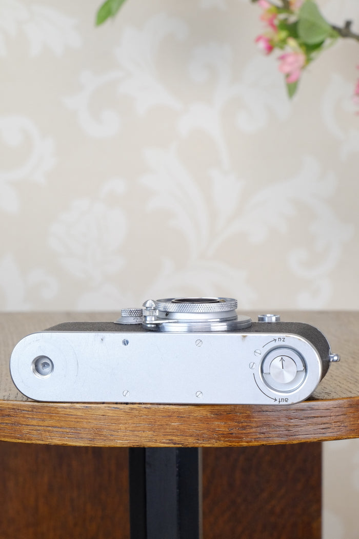 SUPERB! 1938 Leitz Leica IIIa with elmar lens CLA’d, FRESHLY SERVICED! - Leitz- Petrakla Classic Cameras