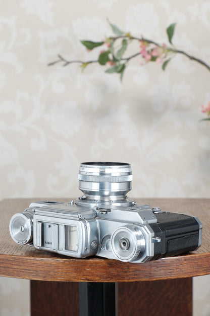 Superb 1941 Zeiss Ikon Contax with a 1.5/50mm T coated Sonnar, CLA'd, Freshly Serviced!