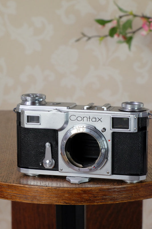 Superb! 1939 Zeiss Ikon Contax II, CLA'd, Freshly Serviced! - Zeiss-Ikon- Petrakla Classic Cameras