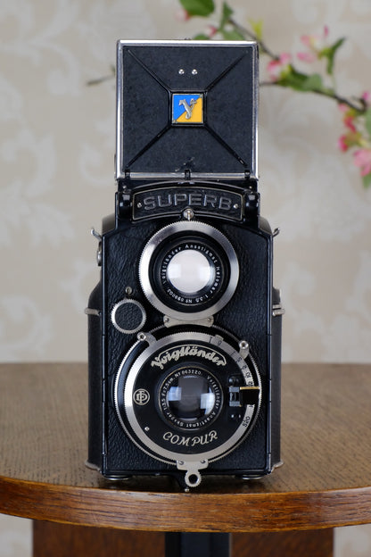 1934 Voigtlander 6x6 Superb TLR, CLAd, Freshly Serviced! - Voigtlander- Petrakla Classic Cameras