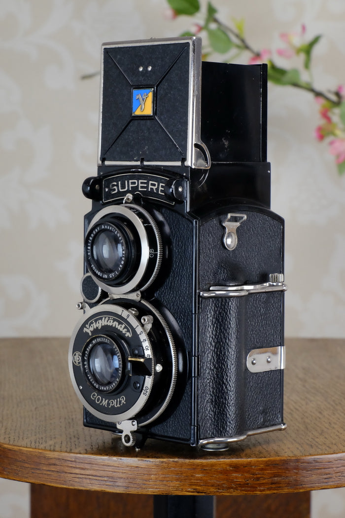 1934 Voigtlander 6x6 Superb TLR, CLAd, Freshly Serviced! - Voigtlander- Petrakla Classic Cameras