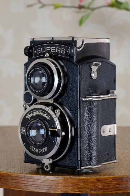 1934 Voigtlander 6x6 Superb TLR, CLAd, Freshly Serviced! - Voigtlander- Petrakla Classic Cameras