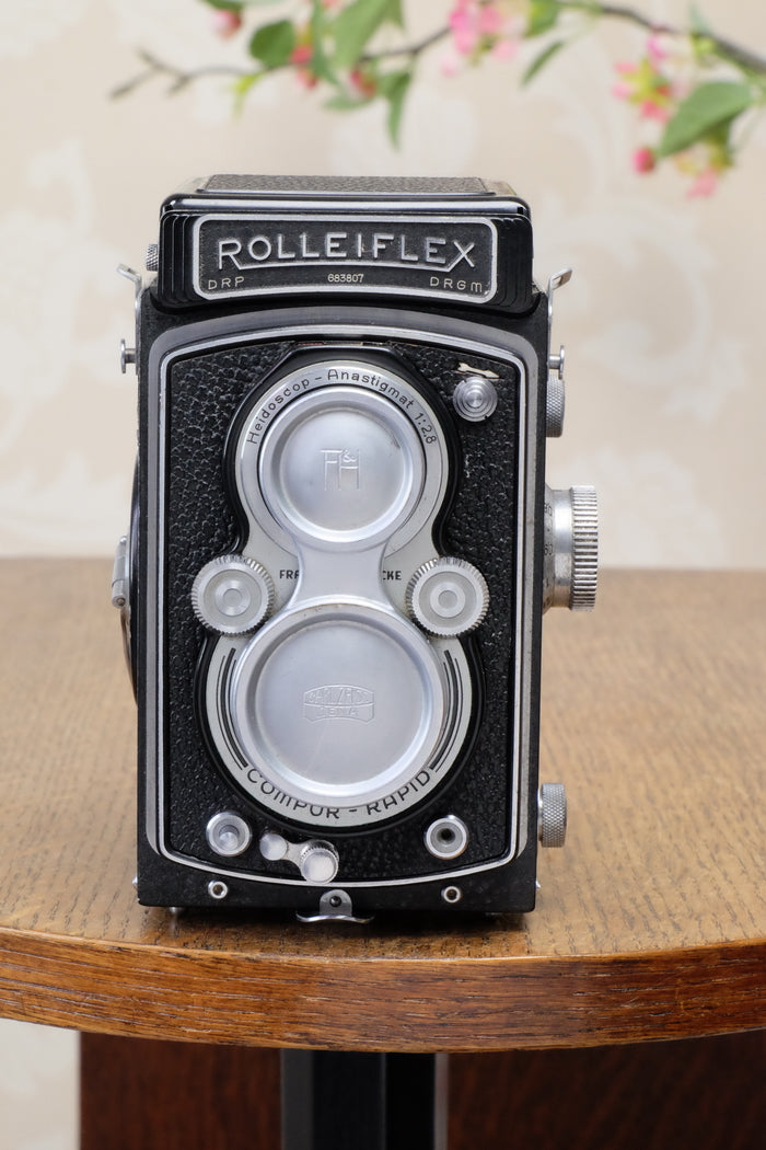 SUPERB! 1938 Rolleiflex Automat, Freshly Serviced, CLA’d - Frank & Heidecke- Petrakla Classic Cameras