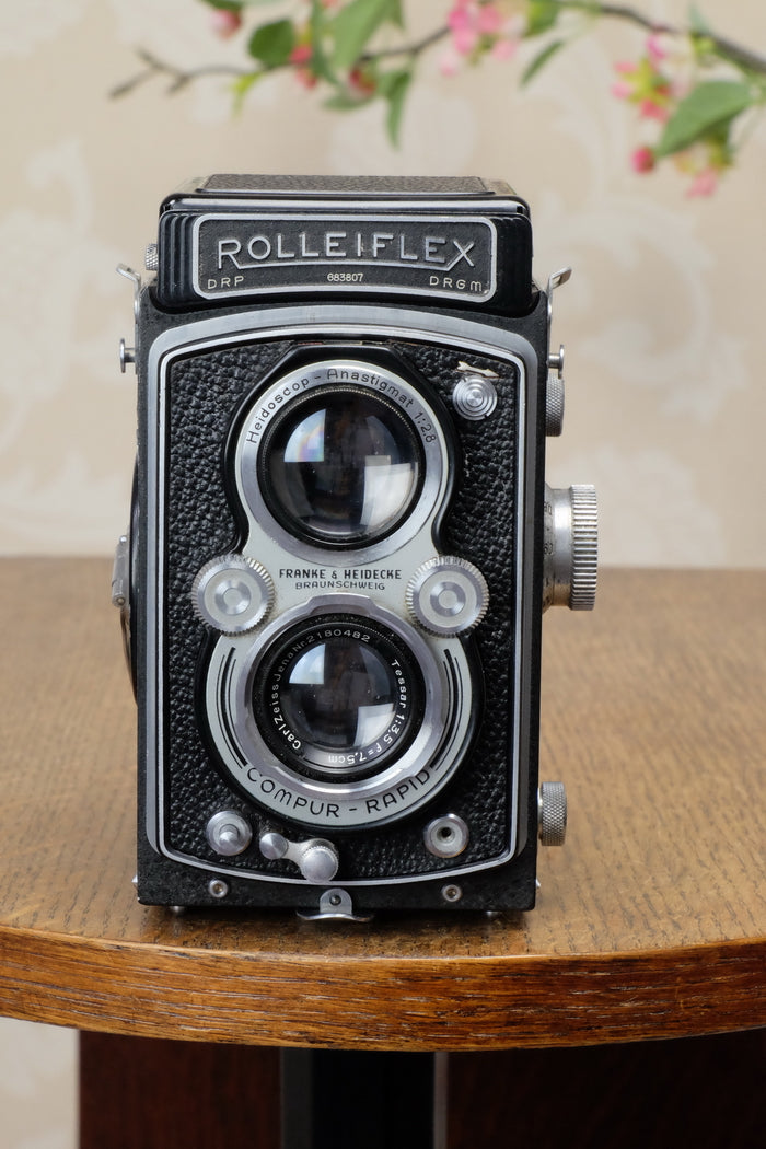 SUPERB! 1938 Rolleiflex Automat, Freshly Serviced, CLA’d - Frank & Heidecke- Petrakla Classic Cameras