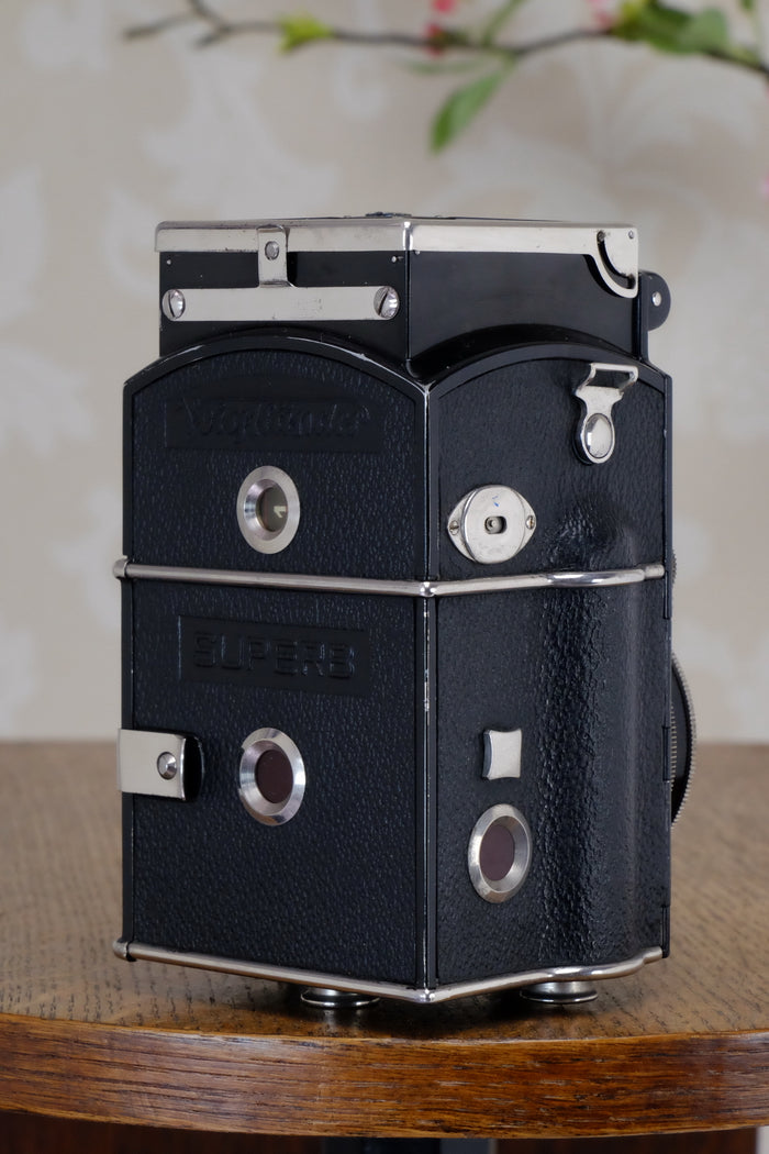 1934 Voigtlander 6x6 Superb TLR, CLAd, Freshly Serviced! - Voigtlander- Petrakla Classic Cameras