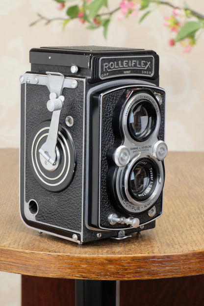 SUPERB! 1938 Rolleiflex Automat, Freshly Serviced, CLA’d - Frank & Heidecke- Petrakla Classic Cameras