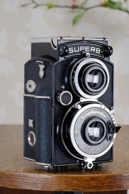 1934 Voigtlander 6x6 Superb TLR, CLAd, Freshly Serviced! - Voigtlander- Petrakla Classic Cameras