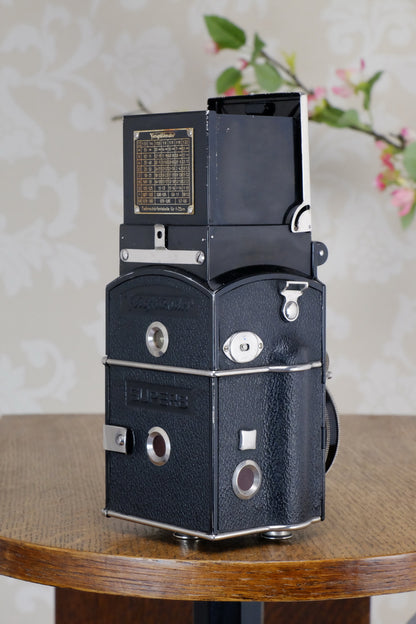 1934 Voigtlander 6x6 Superb TLR, CLAd, Freshly Serviced! - Voigtlander- Petrakla Classic Cameras