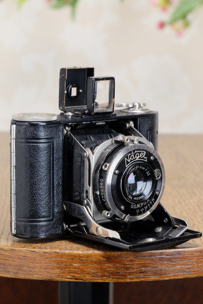 Rare 1931 Nagel Vollenda with desirable LEITZ ELMAR, Freshly Serviced! - Nagel- Petrakla Classic Cameras