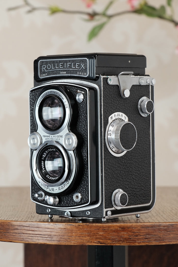 SUPERB! 1937 Rolleiflex Automat, Freshly Serviced, CLA’d - Frank & Heidecke- Petrakla Classic Cameras