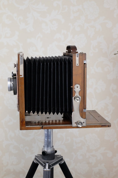 Excellent! 1900 Large Format 5x7 camera with 180mm HELIAR lens! CLA'd, Freshly Serviced - Voigtlander- Petrakla Classic Cameras