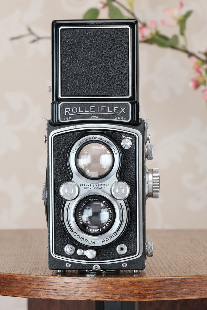 SUPERB! 1937 Rolleiflex Automat, Freshly Serviced, CLA’d - Frank & Heidecke- Petrakla Classic Cameras