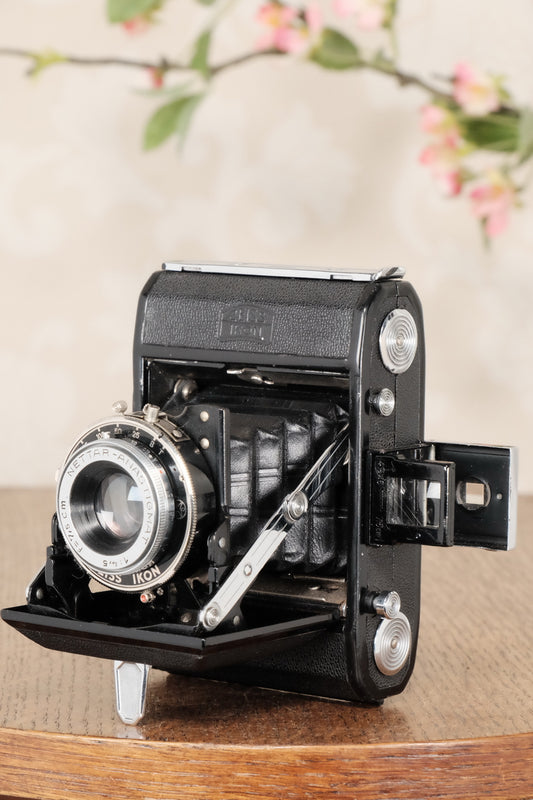 1937 ZEISS-IKON 6x4.5 Folding Camera, CLA'd, Freshly Serviced! - Zeiss-Ikon- Petrakla Classic Cameras