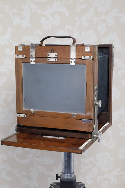 Excellent! 1900 Large Format 5x7 camera with 180mm HELIAR lens! CLA'd, Freshly Serviced - Voigtlander- Petrakla Classic Cameras