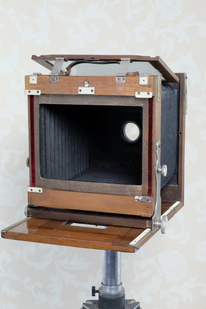 Excellent! 1900 Large Format 5x7 camera with 180mm HELIAR lens! CLA'd, Freshly Serviced - Voigtlander- Petrakla Classic Cameras