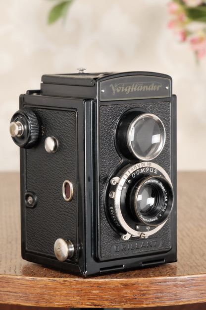 1935 Voigtlander Brillant 6x6 TLR, CLA'd, Freshly Serviced! - Voigtlander- Petrakla Classic Cameras