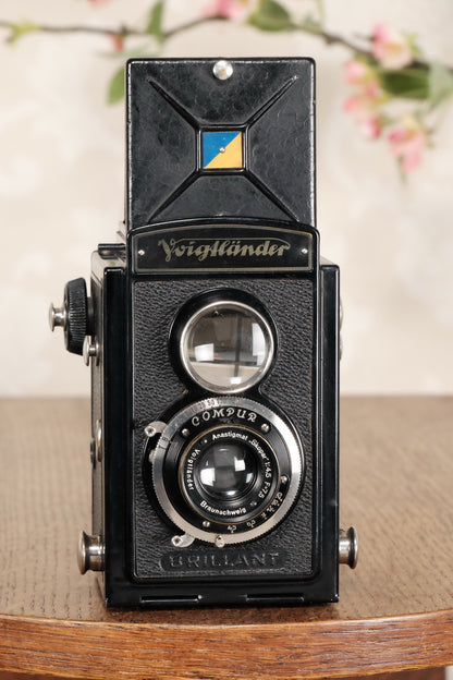 1935 Voigtlander Brillant 6x6 TLR, CLA'd, Freshly Serviced! - Voigtlander- Petrakla Classic Cameras