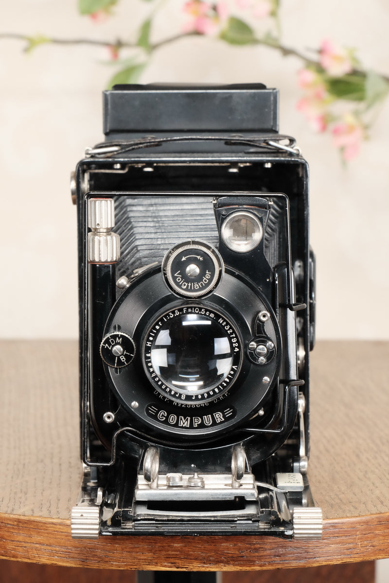 1928 Voigtlander Bergheil Camera with HELIAR LENS! Freshly serviced CLA’d - Voigtlander- Petrakla Classic Cameras