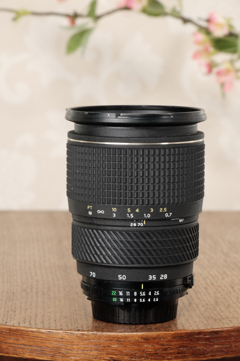 Superb! Tokina AT-X 28-70mm f2.6-2.8 AF lens, A Superb Bokeh Lens! Nikon mount. - Tokina- Petrakla Classic Cameras