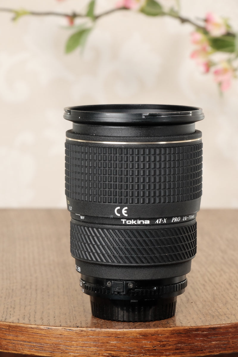 Superb! Tokina AT-X 28-70mm f2.6-2.8 AF lens, A Superb Bokeh Lens! Nikon mount. - Tokina- Petrakla Classic Cameras