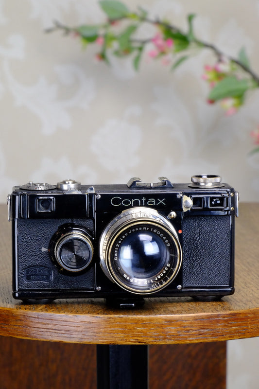 SUPERB! 1936 Zeiss Ikon Contax I, 35mm rangefinder, CLA’d, FRESHLY SERVICED - Zeiss-Ikon- Petrakla Classic Cameras