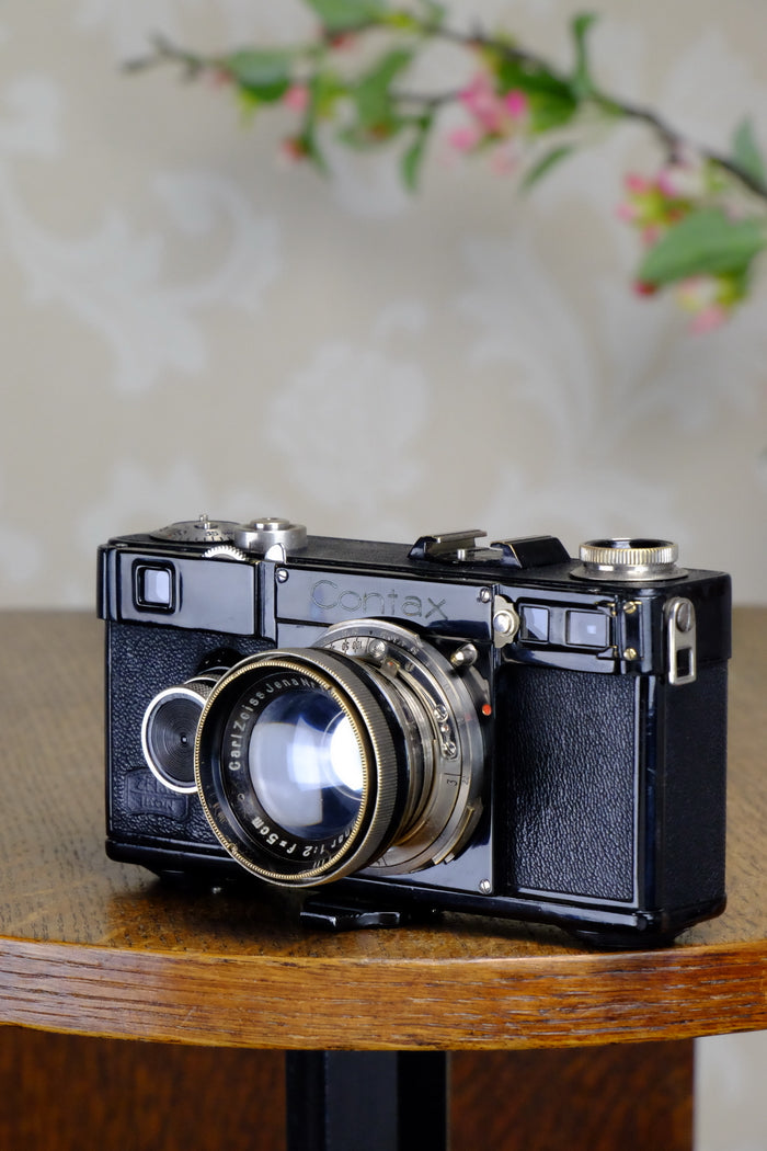 SUPERB! 1936 Zeiss Ikon Contax I, 35mm rangefinder, CLA’d, FRESHLY SERVICED - Zeiss-Ikon- Petrakla Classic Cameras