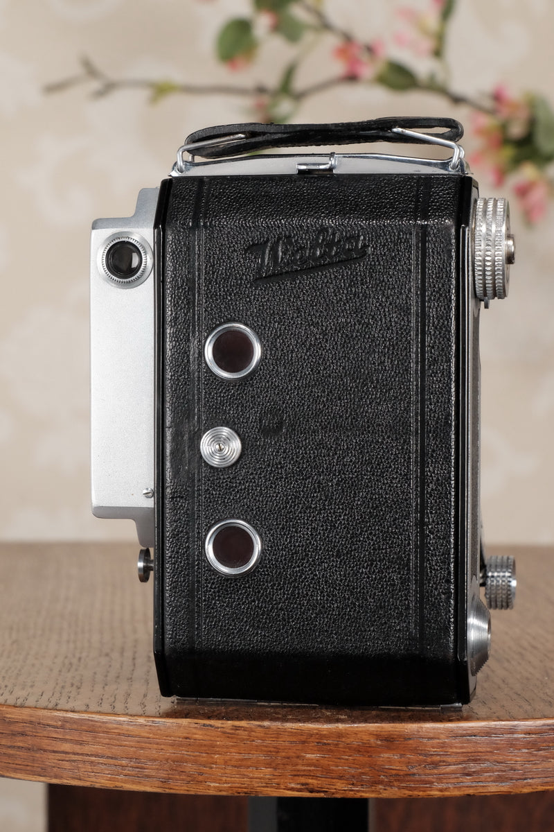 C1937 WELTA WELTUR, 6x4.5 Medium format, Coupled Rangefinder Camera, Freshly serviced! - Welta- Petrakla Classic Cameras