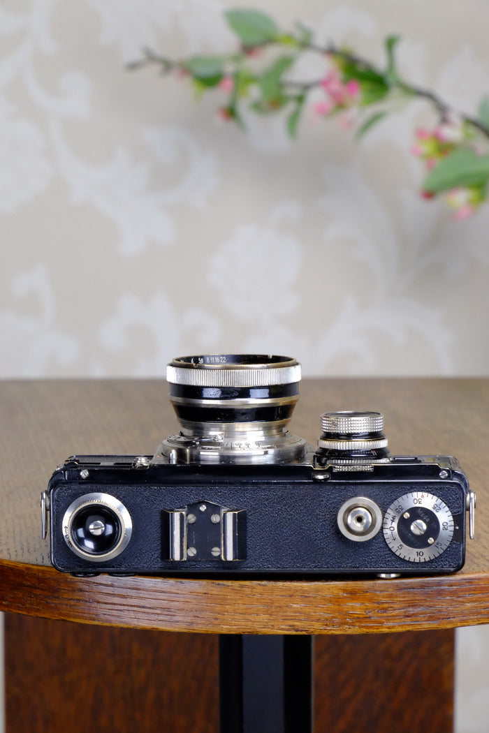 SUPERB! 1936 Zeiss Ikon Contax I, 35mm rangefinder, CLA’d, FRESHLY SERVICED - Zeiss-Ikon- Petrakla Classic Cameras