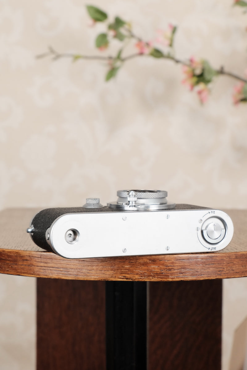 Superb! 1940 Leitz Leica IIIb with Leitz Elmar lens, CLA'd, Freshly Serviced! - Leitz- Petrakla Classic Cameras