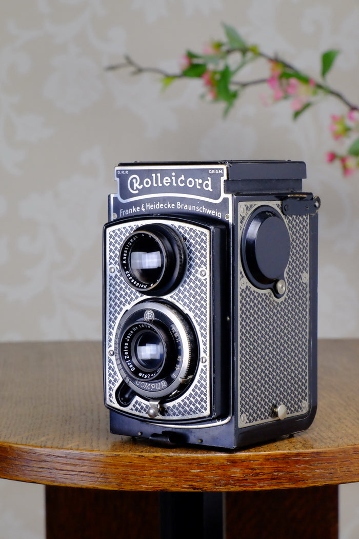 1934 Art-Deco Nickel-plated Rolleicord CLA’d Freshly Serviced! - Frank & Heidecke- Petrakla Classic Cameras