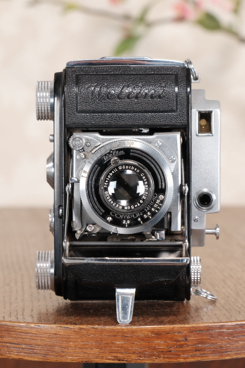 SUPERB!  1938 Welta Weltini, 35mm Rangefinder Camera, CLA'd, Freshly Serviced! - Welta- Petrakla Classic Cameras