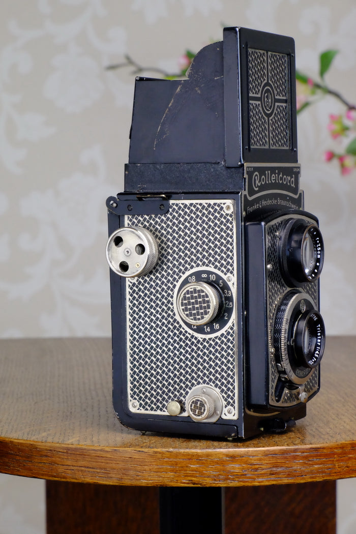 1934 Art-Deco Nickel-plated Rolleicord CLA’d Freshly Serviced! - Frank & Heidecke- Petrakla Classic Cameras