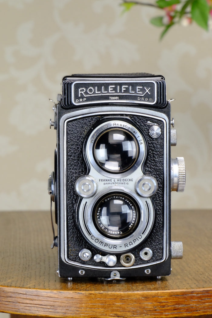 Excellent! 1938 Rolleiflex Automat, Freshly Serviced, CLA’d - Frank & Heidecke- Petrakla Classic Cameras