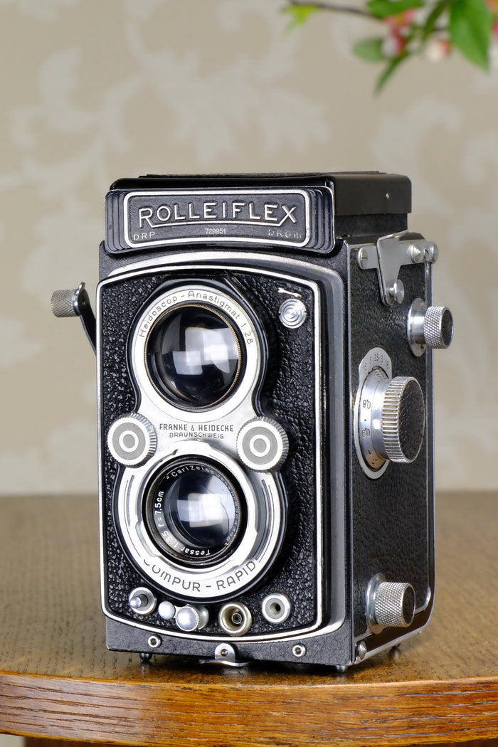 Excellent! 1938 Rolleiflex Automat, Freshly Serviced, CLA’d - Frank & Heidecke- Petrakla Classic Cameras