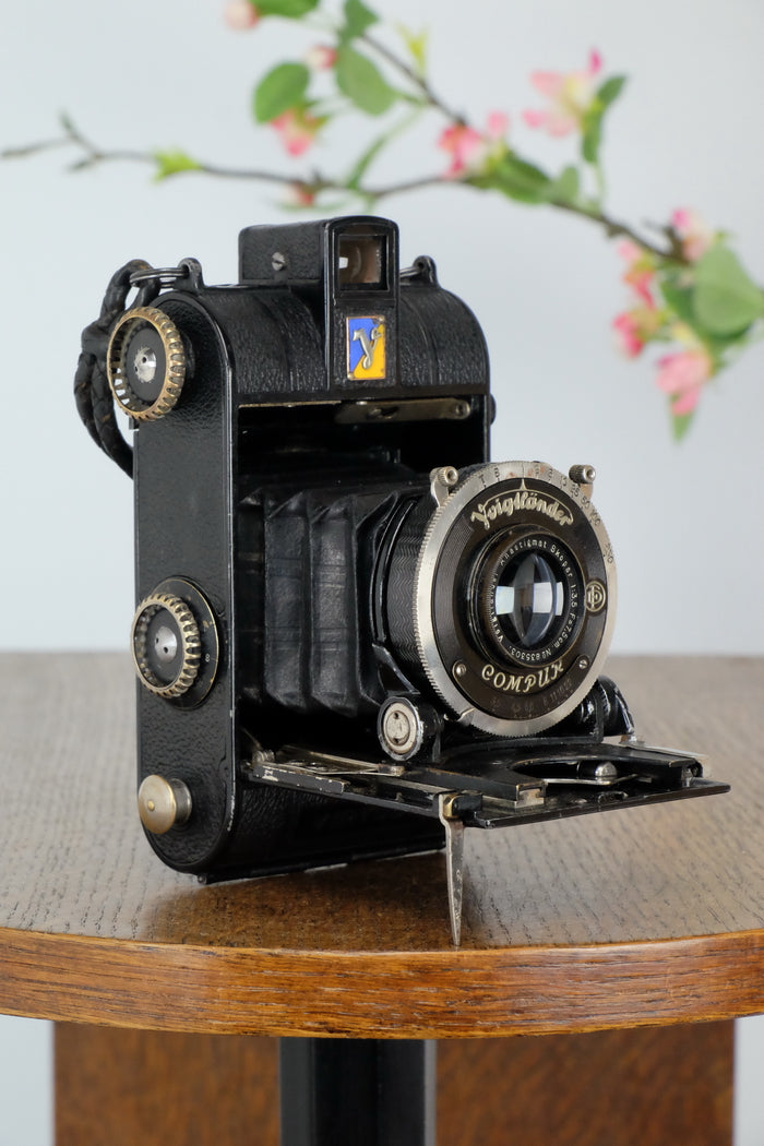 1934 Voigtlander Virtus 6x4.5 Folder, CLAd, Freshly Serviced! - Voigtlander- Petrakla Classic Cameras