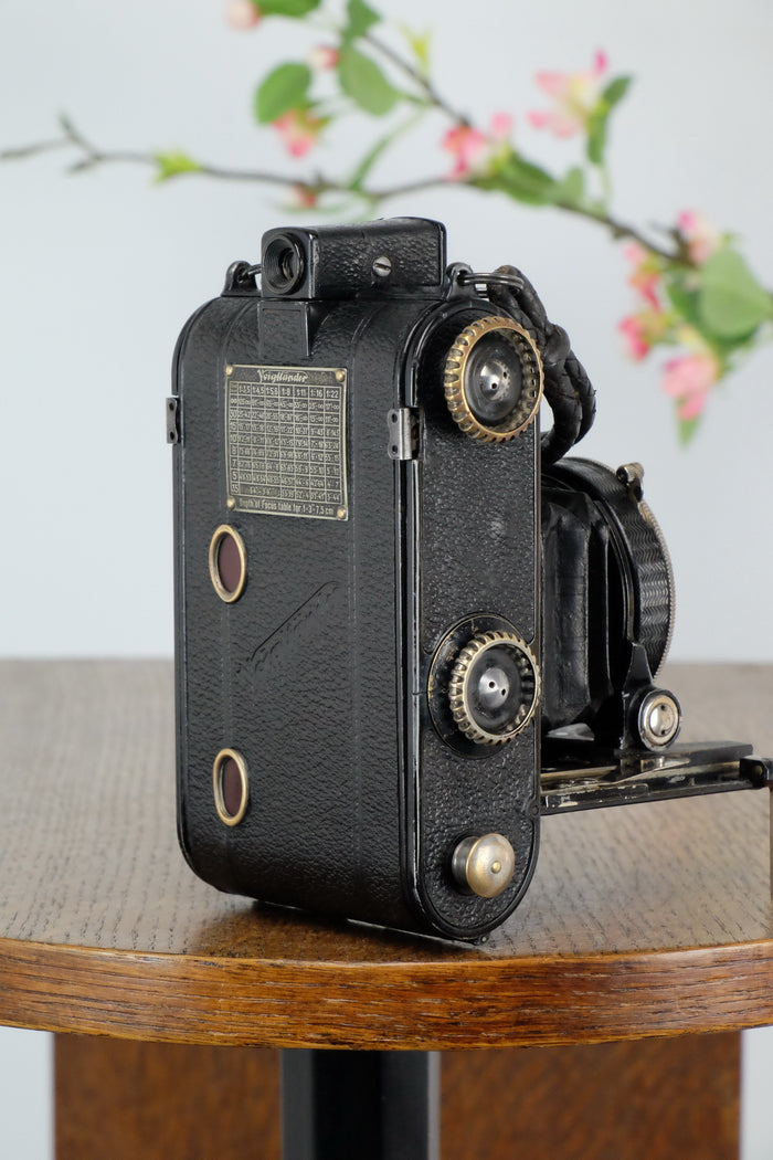 1934 Voigtlander Virtus 6x4.5 Folder, CLAd, Freshly Serviced! - Voigtlander- Petrakla Classic Cameras