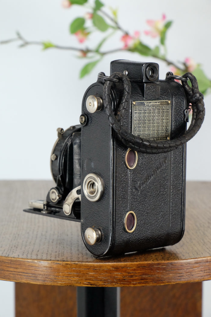 1934 Voigtlander Virtus 6x4.5 Folder, CLAd, Freshly Serviced! - Voigtlander- Petrakla Classic Cameras