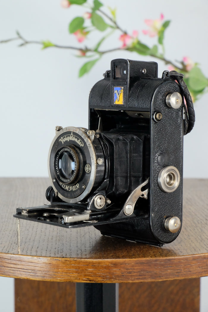 1934 Voigtlander Virtus 6x4.5 Folder, CLAd, Freshly Serviced! - Voigtlander- Petrakla Classic Cameras