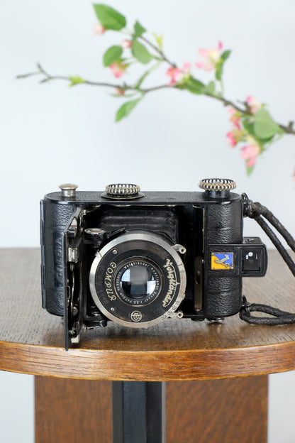 1934 Voigtlander Virtus 6x4.5 Folder, CLAd, Freshly Serviced! - Voigtlander- Petrakla Classic Cameras