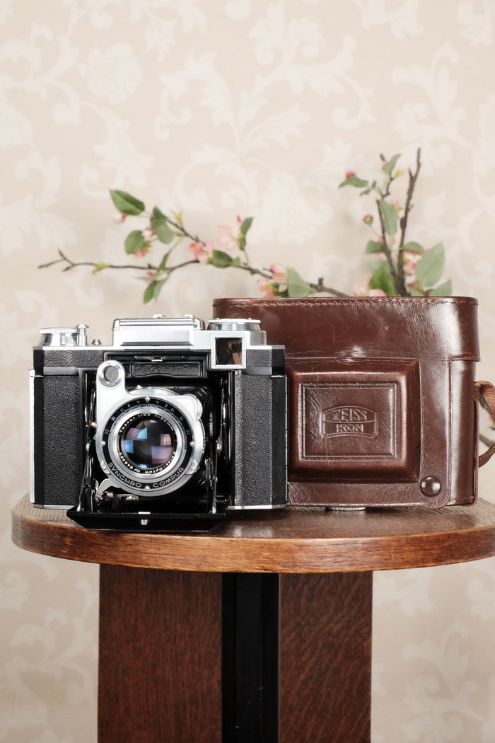 Superb! 1952 Zeiss-Ikon Super Ikonta B, Coated Tessar & Synchro-Compur.  CLA'd, Freshly Serviced! - Zeiss-Ikon- Petrakla Classic Cameras