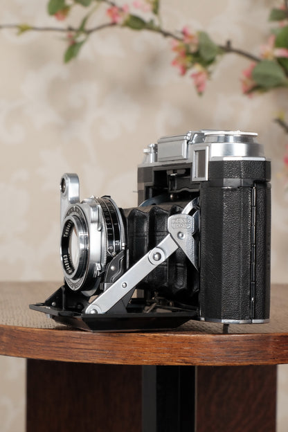 Superb! 1952 Zeiss-Ikon Super Ikonta B, Coated Tessar & Synchro-Compur.  CLA'd, Freshly Serviced! - Zeiss-Ikon- Petrakla Classic Cameras