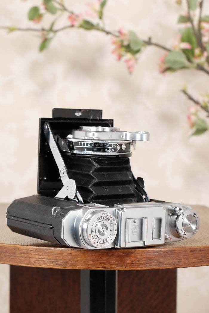 Superb! 1952 Zeiss-Ikon Super Ikonta B, Coated Tessar & Synchro-Compur.  CLA'd, Freshly Serviced! - Zeiss-Ikon- Petrakla Classic Cameras