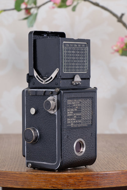 Rare! 1932 4x4 Baby Rolleiflex with 2.8/60mm Tessar, Freshly Serviced, CLA’d