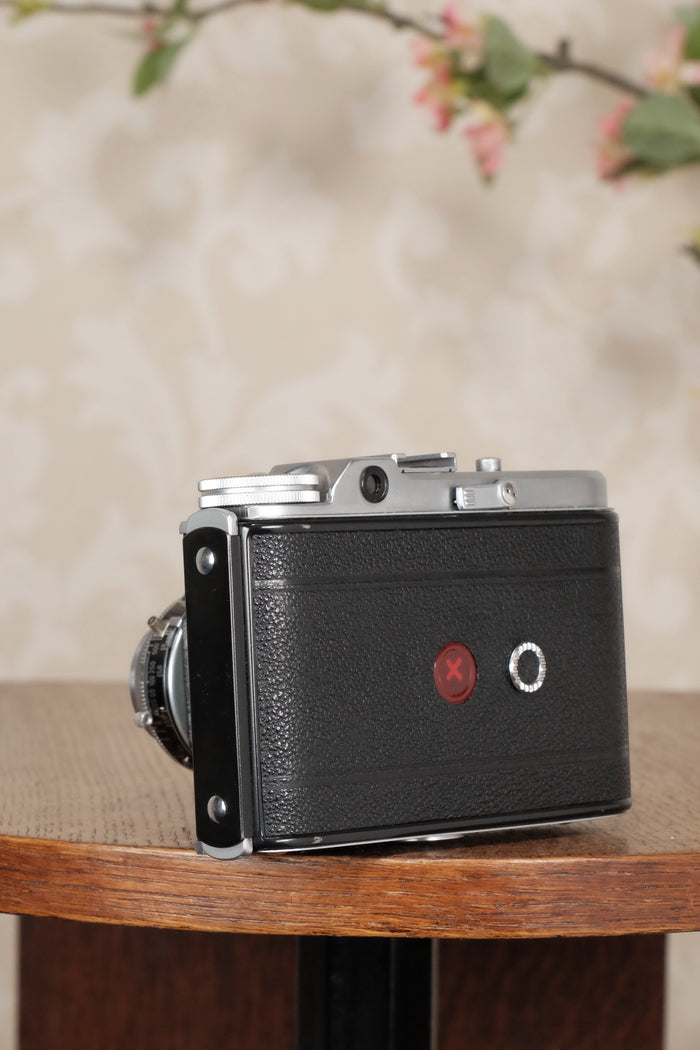 Near Mint! 1952 6x6 Voigtlander Perkeo II with Color-Skopar Lens & Synchro-Compur Shutter, CLA’d, Freshly Serviced! - Voigtlander- Petrakla Classic Cameras